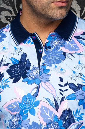 Polo pour homme par Au Noir | HIVA Bleu Pâle | Boutique Vvög, inventaire complet de la marque Au Noir