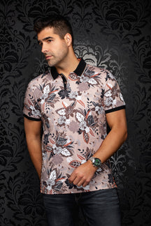 Polo pour homme par Au Noir | HIVA Brun Pâle | Boutique Vvög, inventaire complet de la marque Au Noir