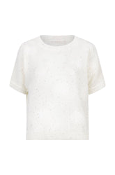 T-Shirt pour femme par Esqualo | HS2502226 Blanc Cassé | Boutique Vvög, vêtements mode pour homme et femme