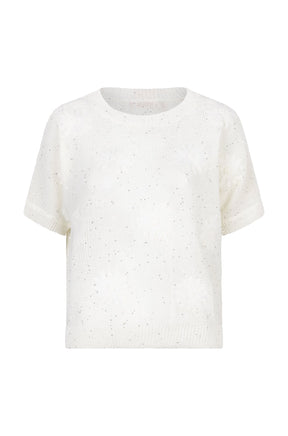 T-Shirt pour femme par Esqualo | HS2502226 Blanc Cassé | Boutique Vvög, vêtements mode pour homme et femme