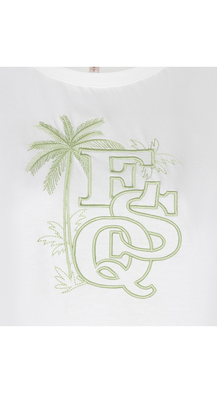 T-Shirt pour femme par Esqualo | HS2605202 Blanc Vert | Boutique Vvög, vêtements mode pour homme et femme