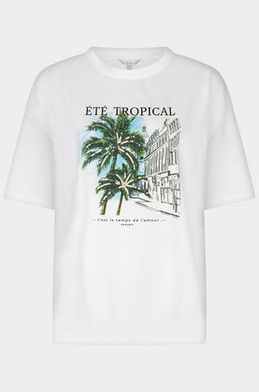 T-Shirt pour femme par Esqualo | HS2605203 Blanc Cassé | Boutique Vvög, vêtements mode pour homme et femme