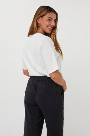 T-Shirt pour femme par Esqualo | HS2605203 Blanc Cassé | Boutique Vvög, vêtements mode pour homme et femme