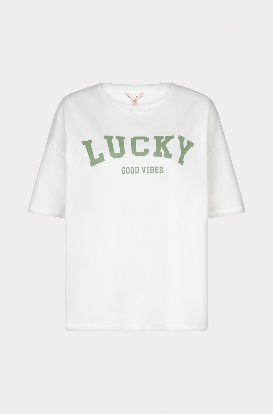T-Shirt pour femme par Esqualo | HS2605215 Blanc Vert | Boutique Vvög, vêtements mode pour homme et femme