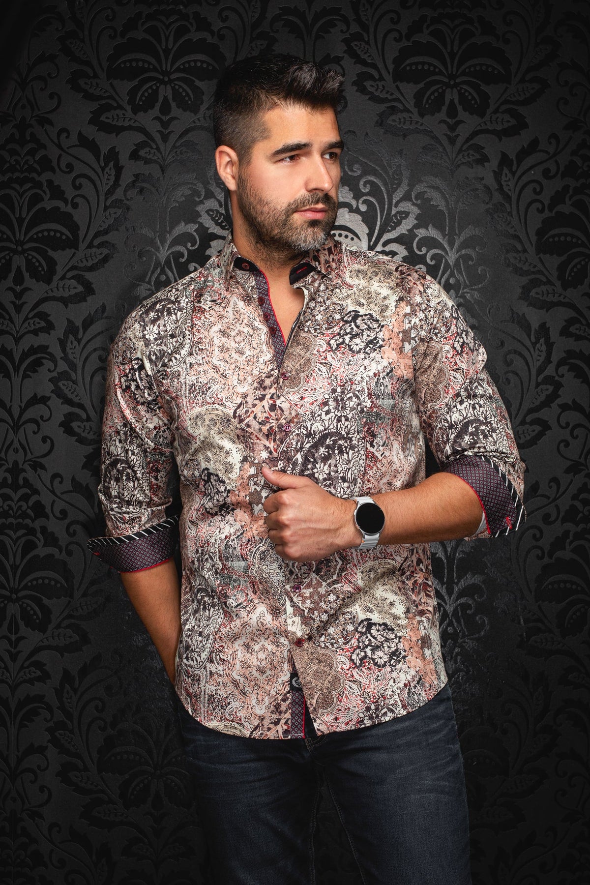 Chemise manches longues pour homme par Au Noir | INDORE Pierre | Boutique Vvög, inventaire complet de la marque Au Noir