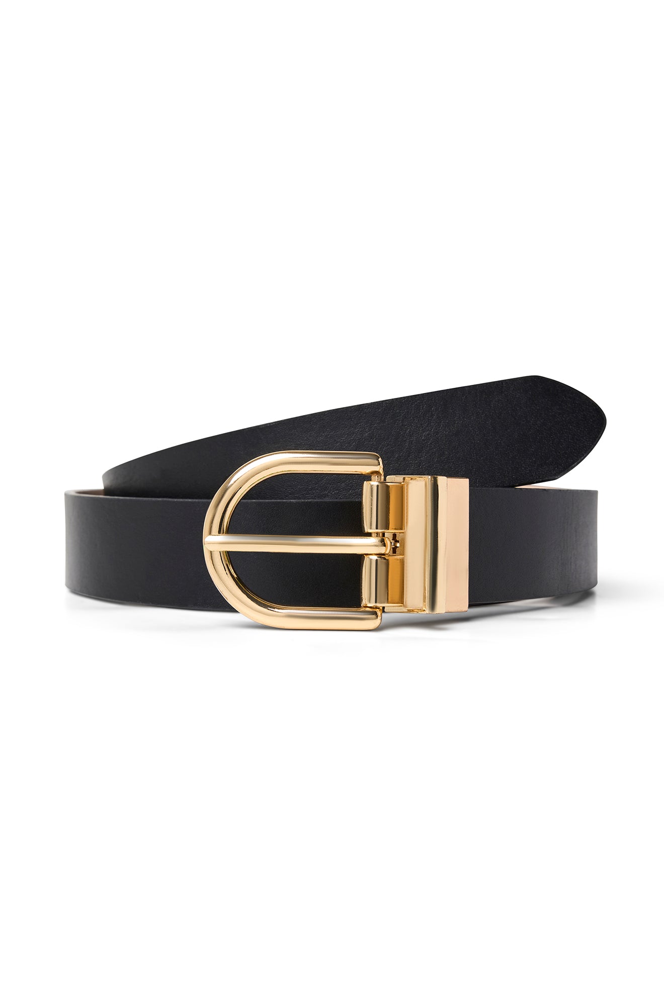 Ceinture pour femme par Eco7 | INES Noir Réversible | Boutique Vvög, vêtements mode pour homme et femme