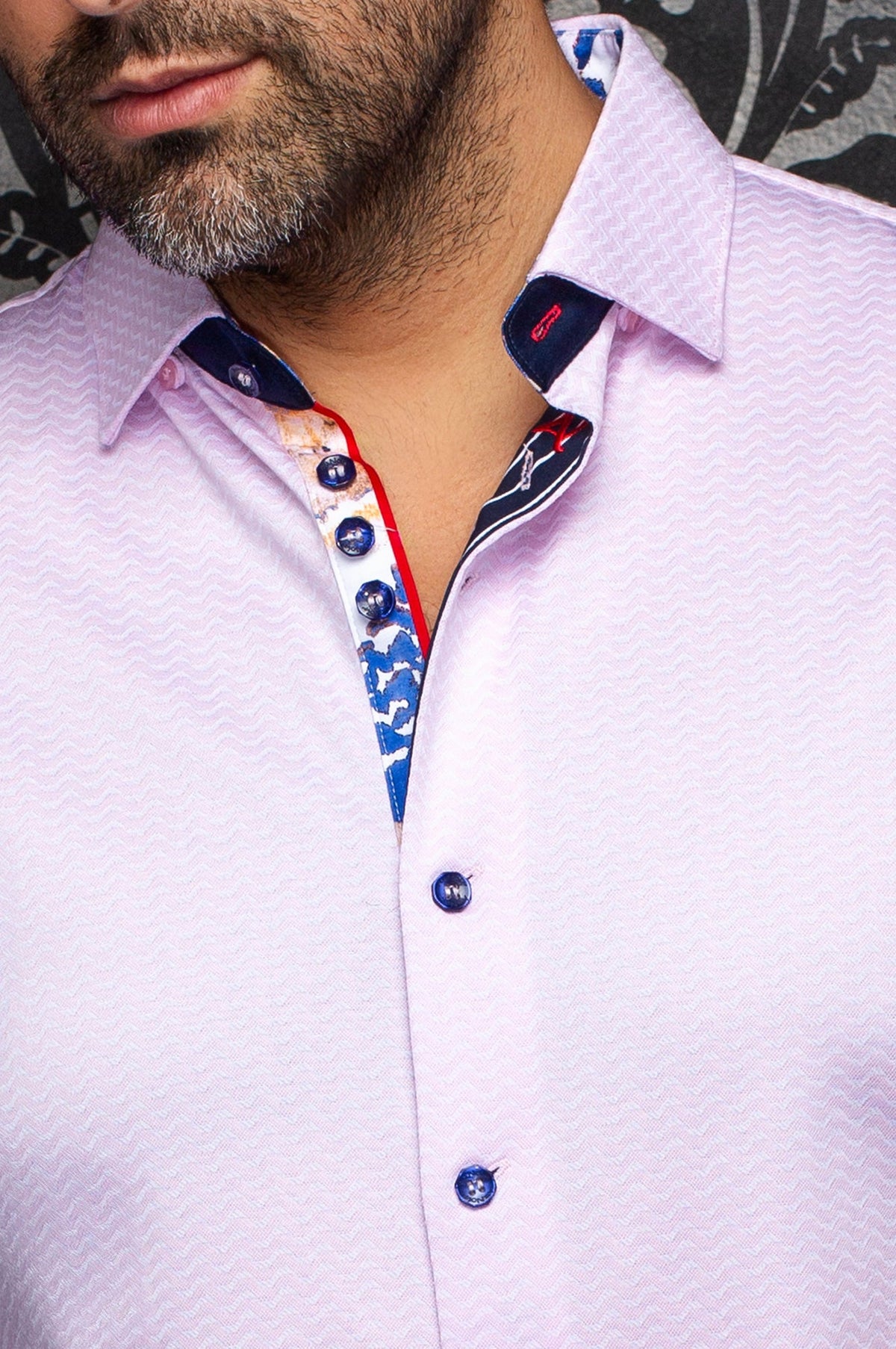 Chemise manches longues en Knit extensible pour homme par Au Noir | IRONBARK Rose Pâle | Boutique Vvög, inventaire complet de la marque Au Noir