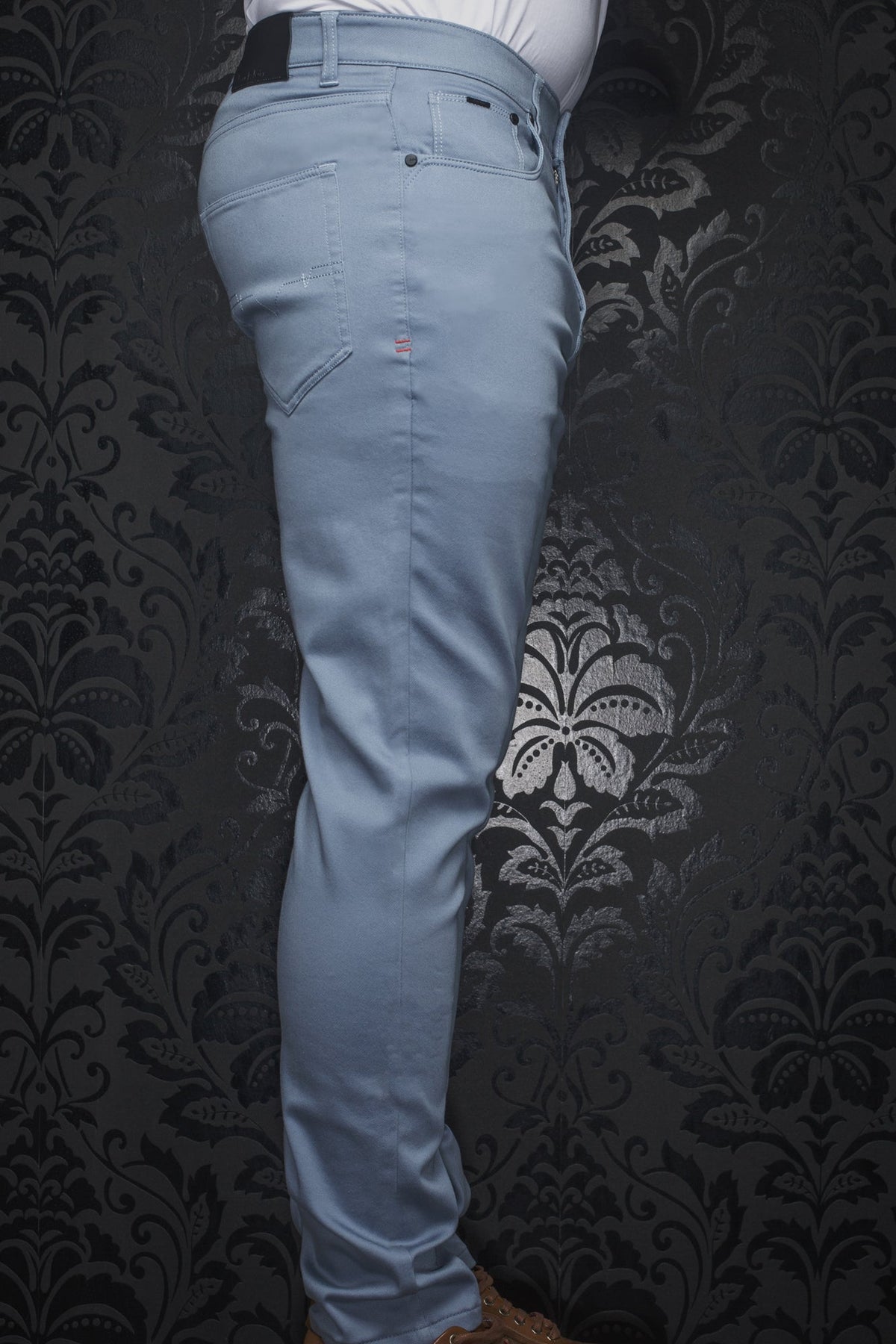 Jeans pour homme par Au Noir | JOHNNY-SKC Bleu Acier | Boutique Vvög, inventaire complet de la marque Au Noir