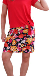 Jupe-Cuissard pour femme par Rien ne se perd, tout se crée | Cocktail Rouge Orangé | Boutique Vvög, vêtements mode pour homme et femme