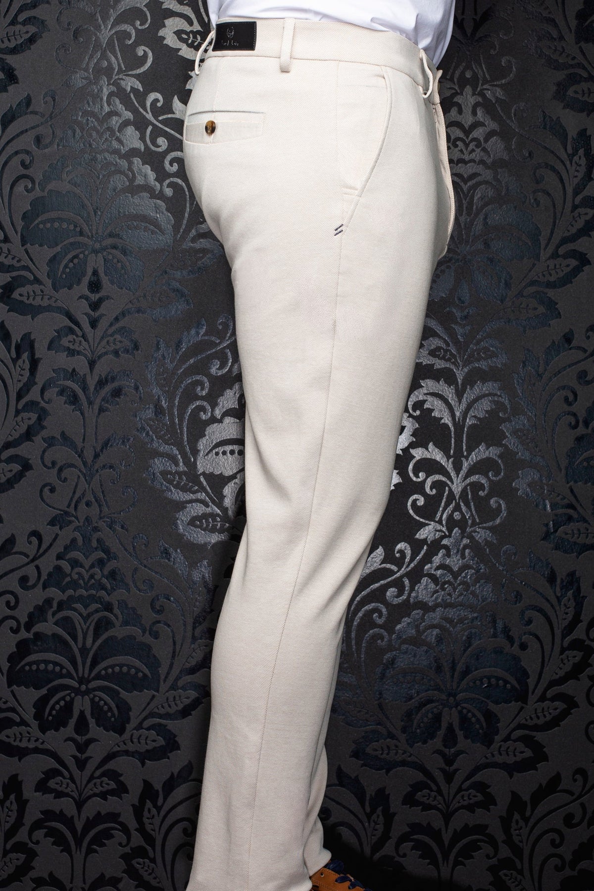 Pantalon pour homme par Au Noir | KAEL BERETTA Beige | Boutique Vvög, inventaire complet de la marque Au Noir