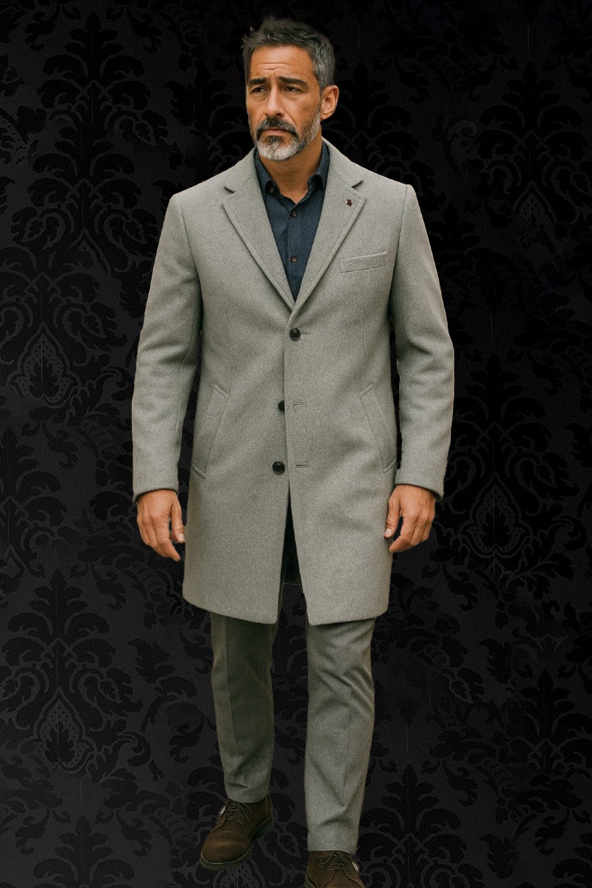 Manteau d'hiver pour homme par Au Noir | KLAMATH Gris | Boutique Vvög, inventaire complet de la marque Au Noir