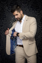 Veston pour homme par Au Noir | LANCASTER Beige | Boutique Vvög, inventaire complet de la marque Au Noir