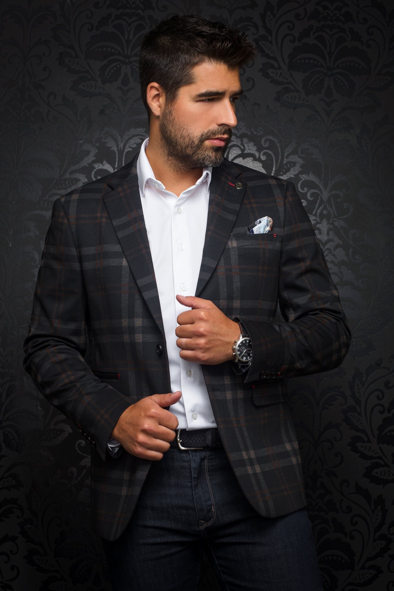 Veston pour homme par Au Noir | LEONARDO Rouille Noir/black rust | Vvog.ca, inventaire complet de la marque Au Noir