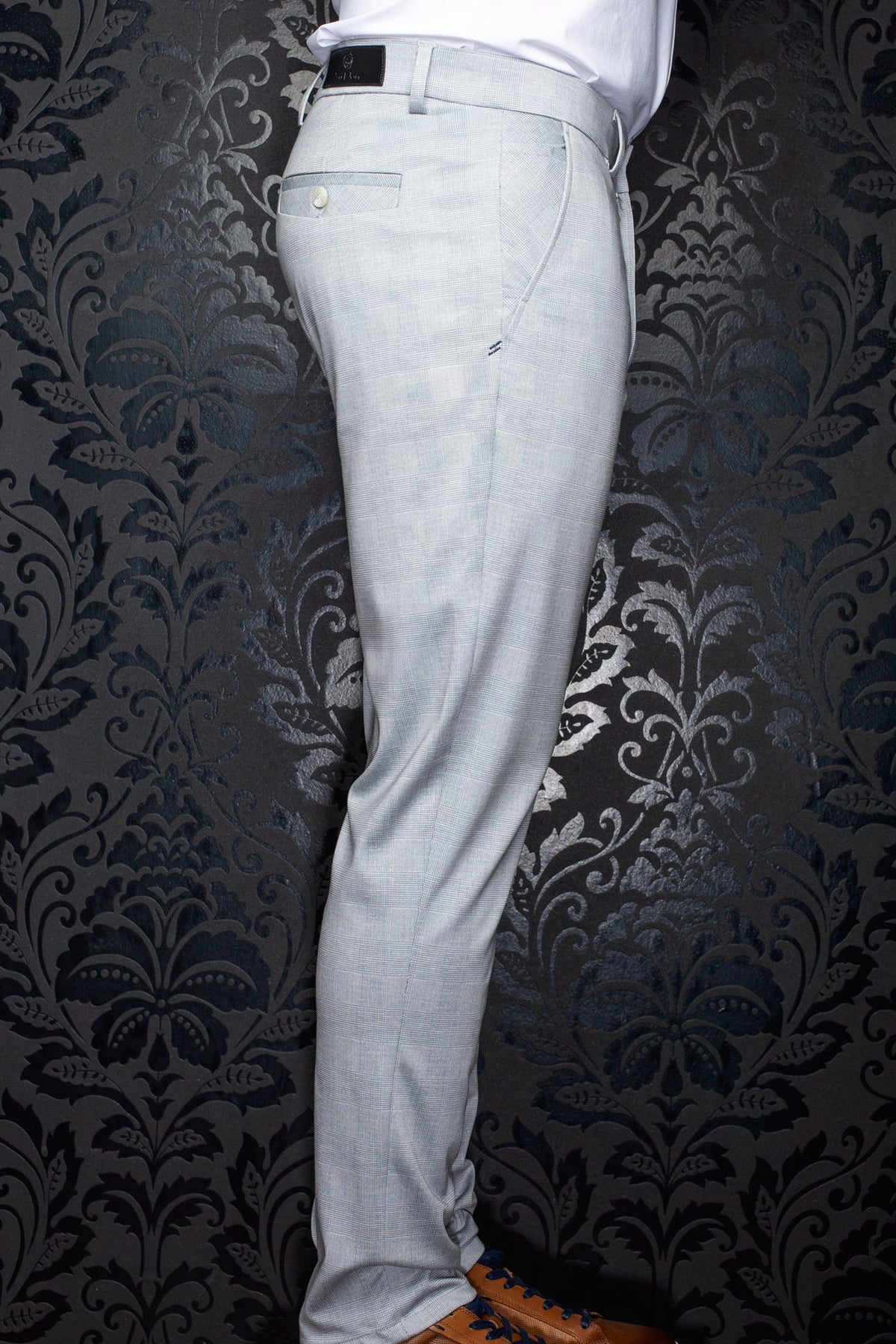 Pantalon pour homme par Au Noir | LIAM BERETTA Gris | Boutique Vvög, inventaire complet de la marque Au Noir