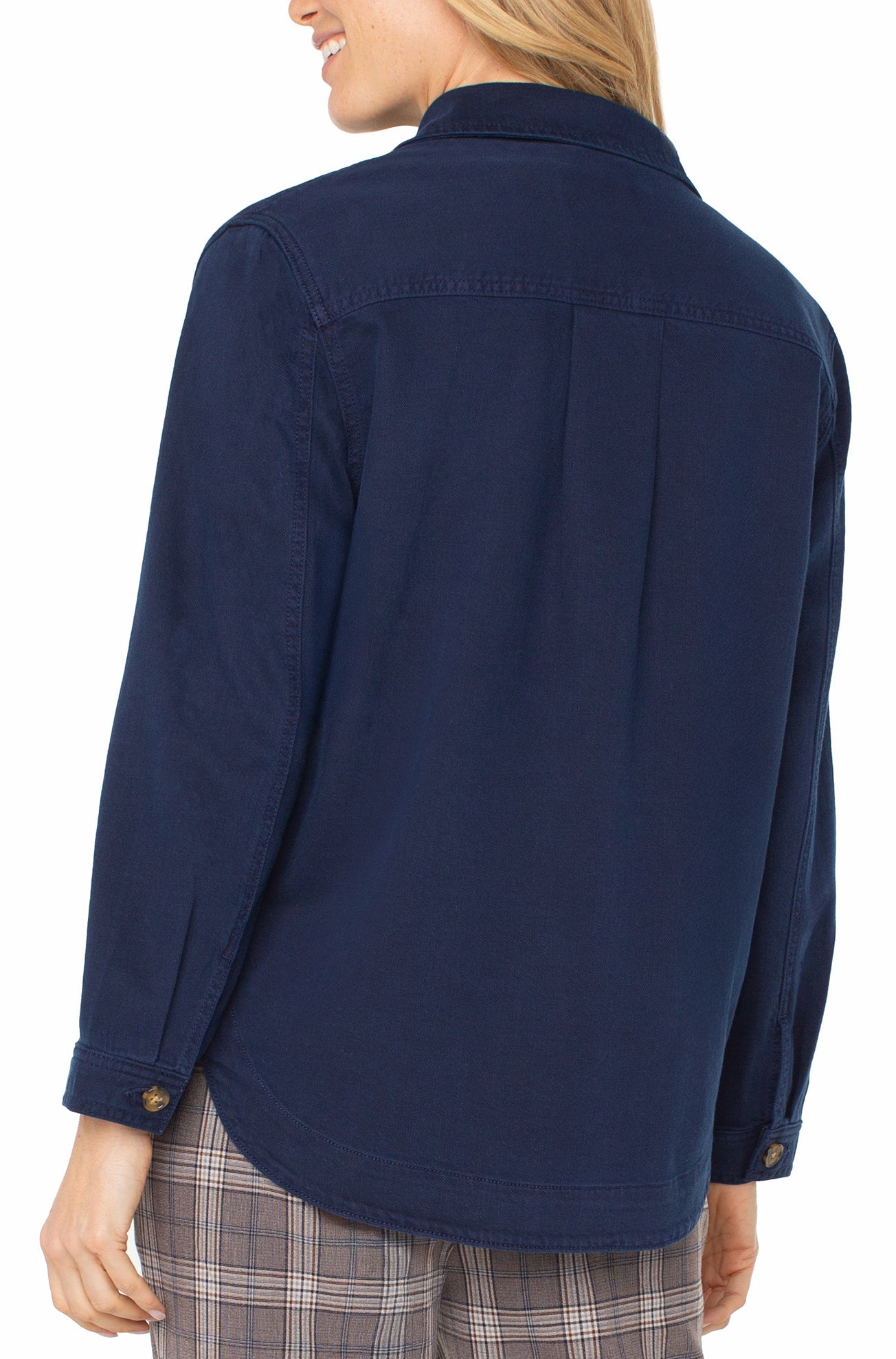Blouse pour femme par Liverpool | LM1A53QTA Crépuscule bleu marine | Boutique Vvög, vêtements mode pour homme et femme
