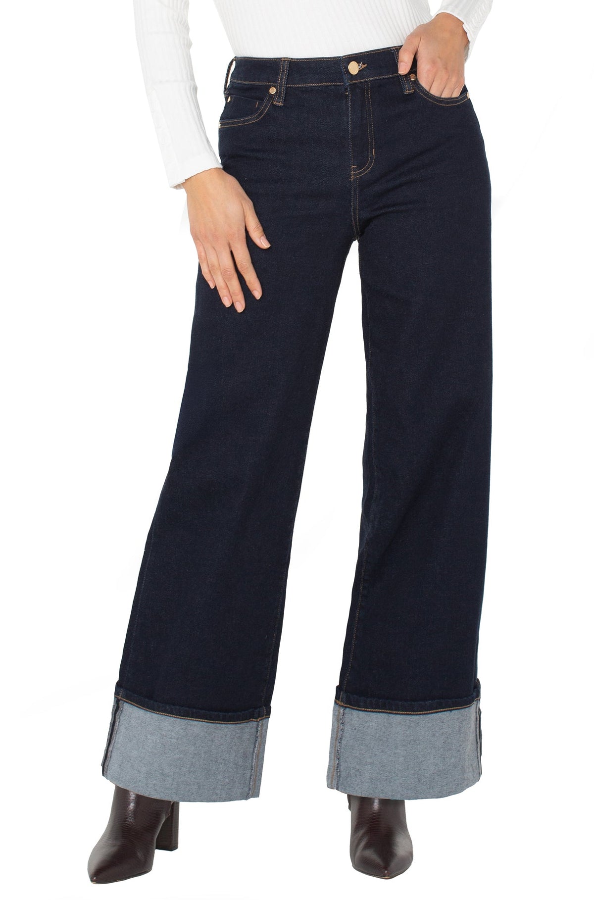 Pantalon pour femme par Liverpool | LM4365VH Indigorin | Boutique Vvög, vêtements mode pour homme et femme