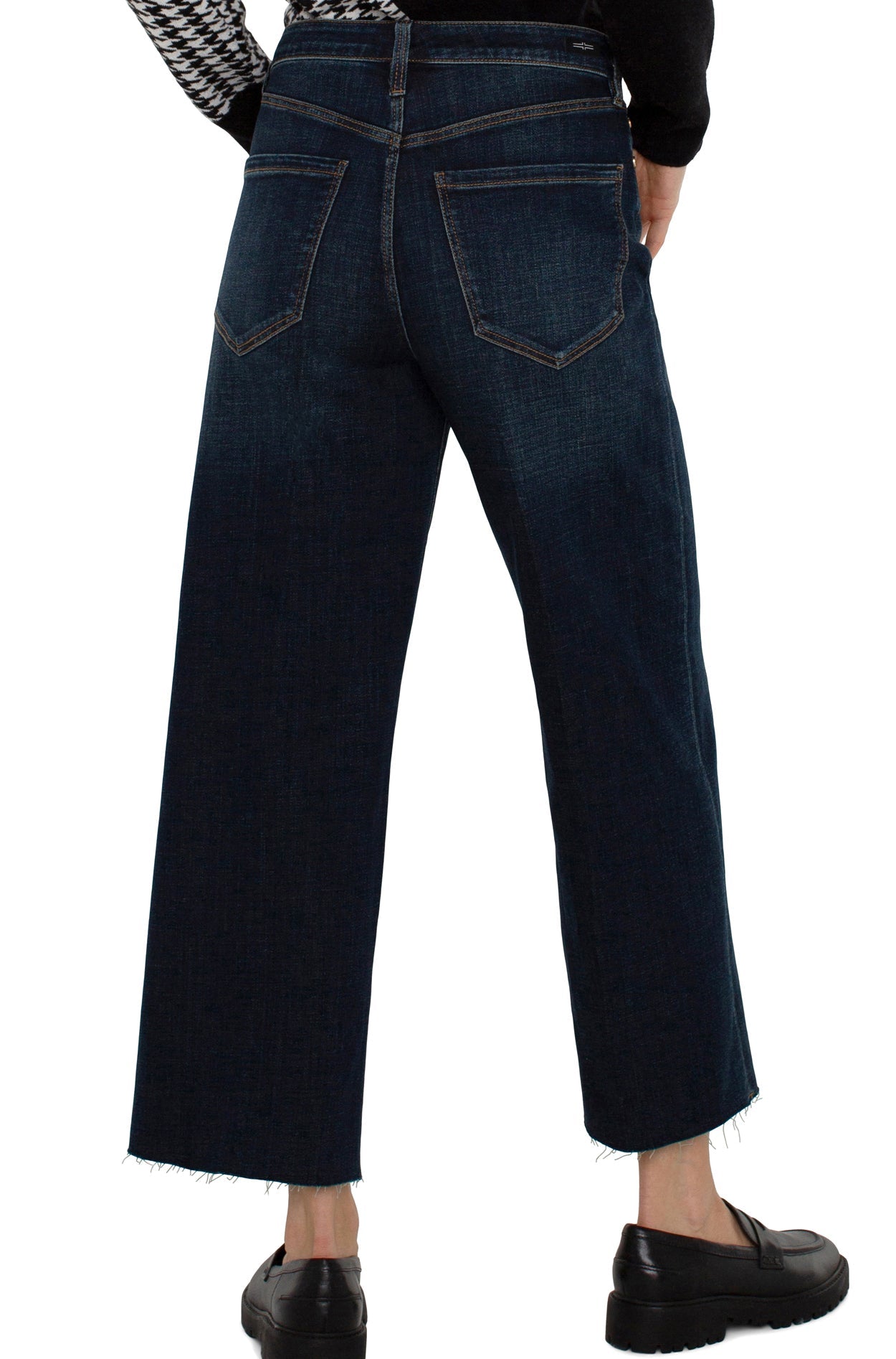 Pantalon pour femme par Liverpool | LM4454CH4 Rinçage noir | Boutique Vvög, vêtements mode pour homme et femme