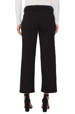 Pantalon pour femme par Liverpool | LM4383EX Rinçage noir | Boutique Vvög, vêtements mode pour homme et femme
