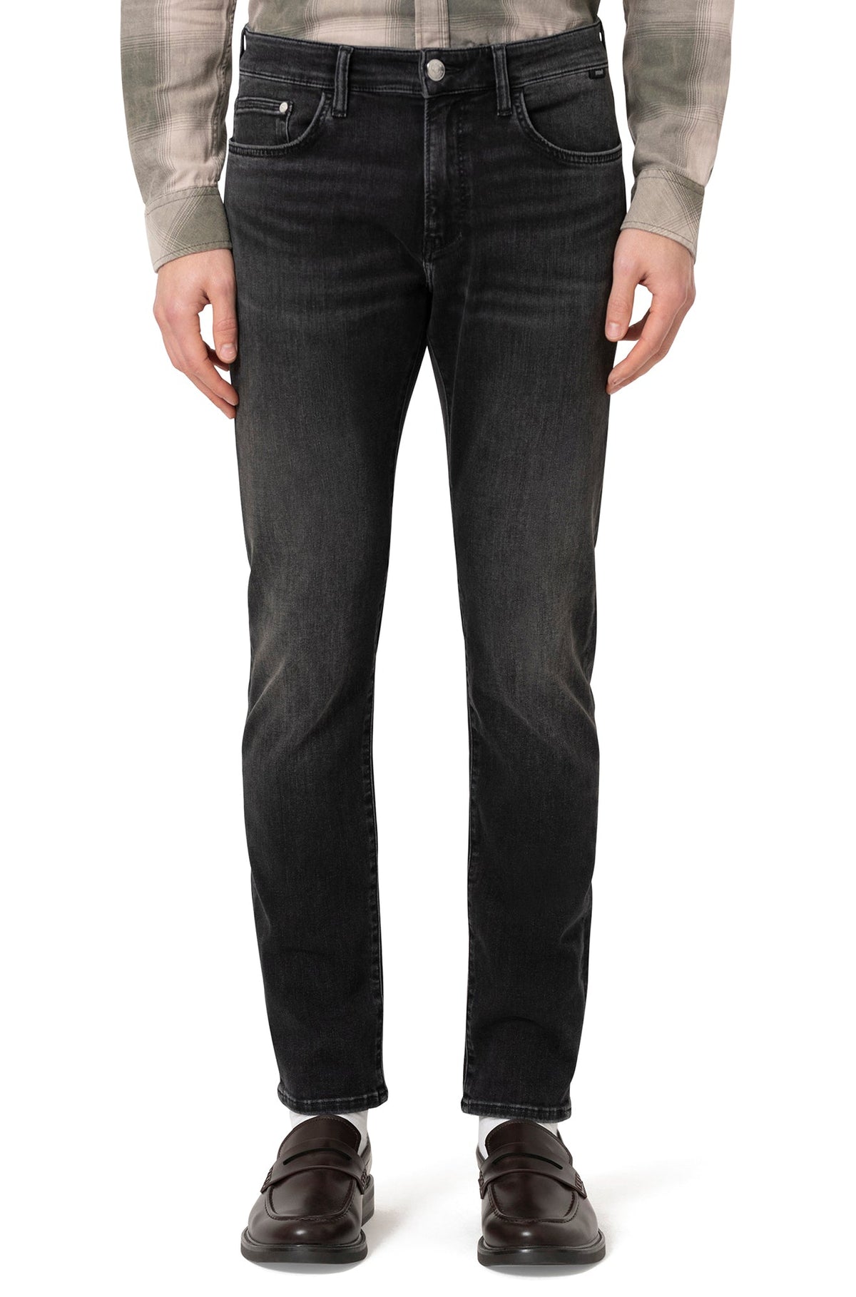 Jeans pour homme par Mavi Jeans | Jake M0042287317 Plume brossée fumée | Boutique Vvög, vêtements mode pour homme et femme