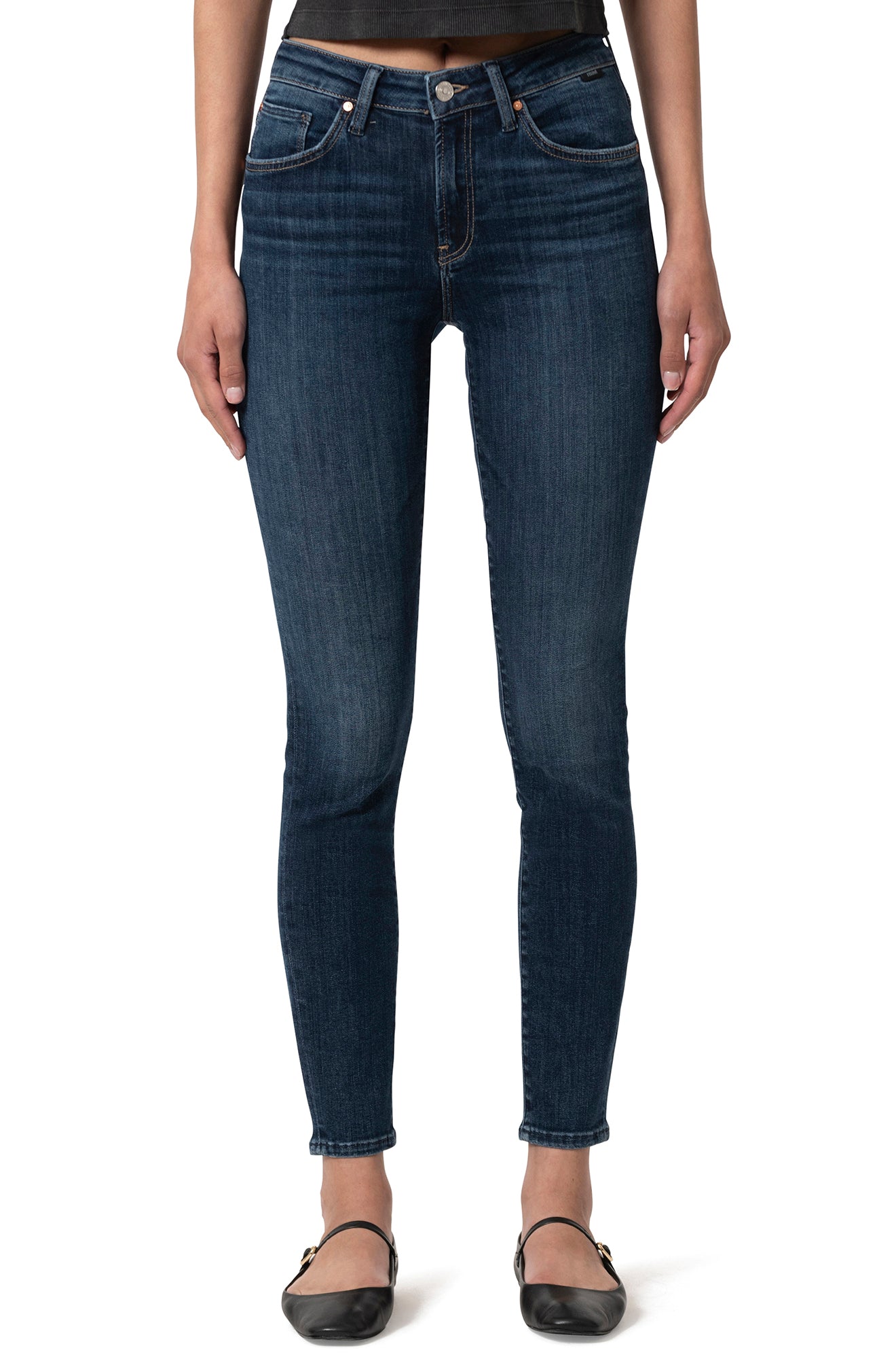 Jeans pour femme par Mavi Jeans | Tess M100328 87460 Bleu flex brossé foncé | Boutique Vvög, vêtements mode pour homme et femme