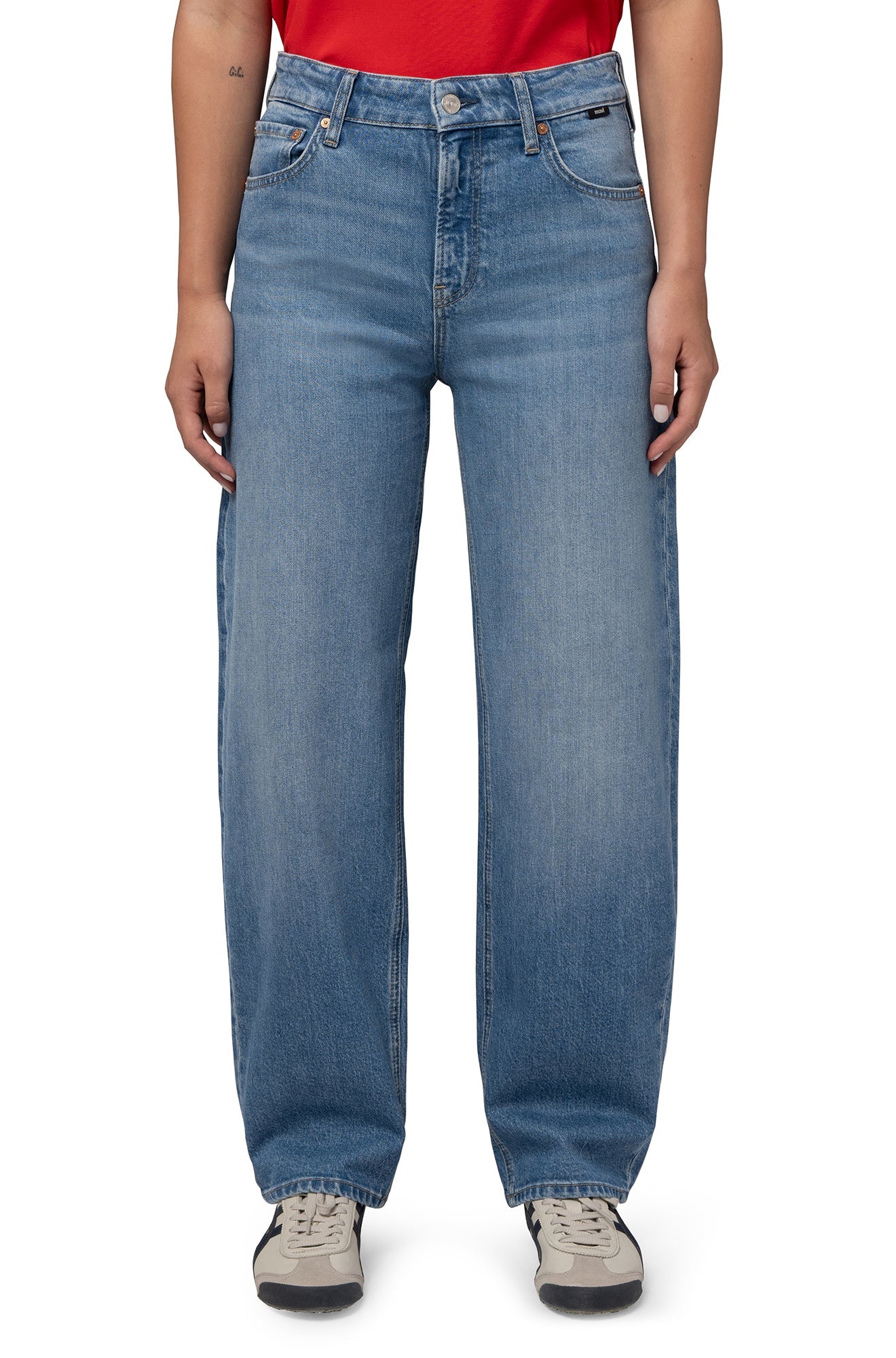 Jeans Nica pour femme par Mavi Jeans | M1010857 A1444 Bleu Clair Brossé | Boutique Vvög, vêtements mode pour homme et femme