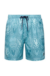 Maillot short pour homme par Psycho Bunny | MB1000003 Bleu Laiteux | Boutique Vvög, vêtements mode pour homme et femme