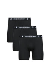 Paquet de 3 boxers pour homme par Psycho Bunny | MO1400006 Noir | Boutique Vvög, vêtements mode pour homme et femme