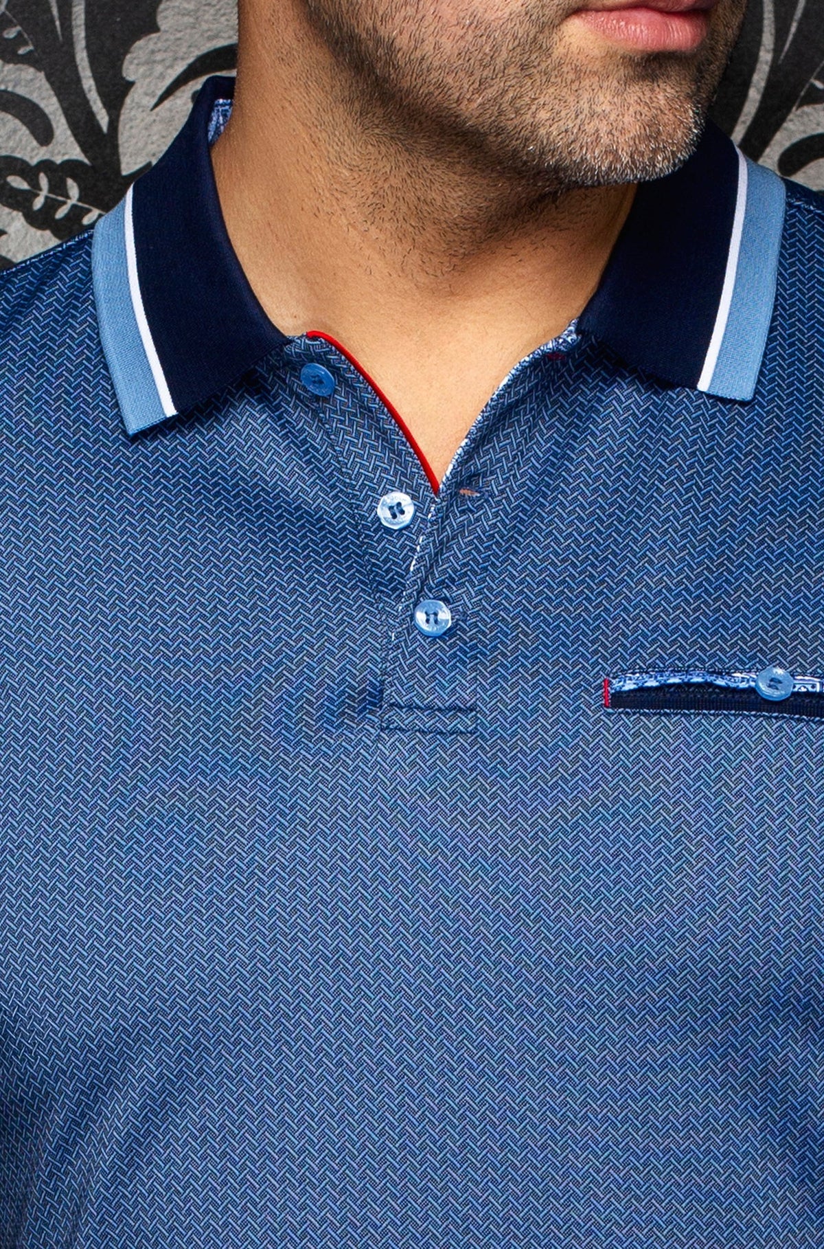 Polo pour homme par Au Noir | MOJAVE Marine | Boutique Vvög, inventaire complet de la marque Au Noir