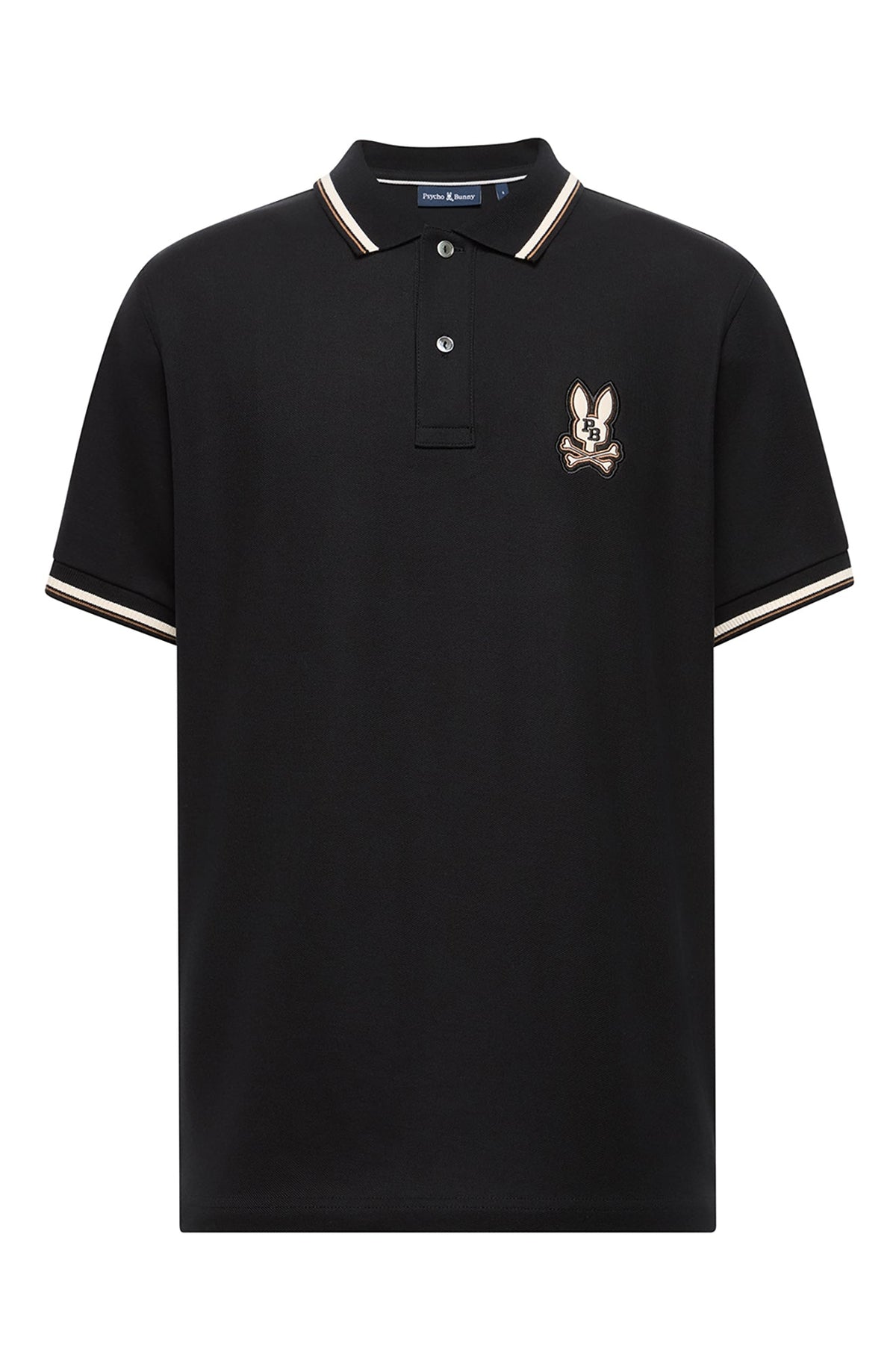 Polo sport pour homme par Psycho Bunny | MT0100044 Noir | Boutique Vvög, vêtements mode pour homme et femme