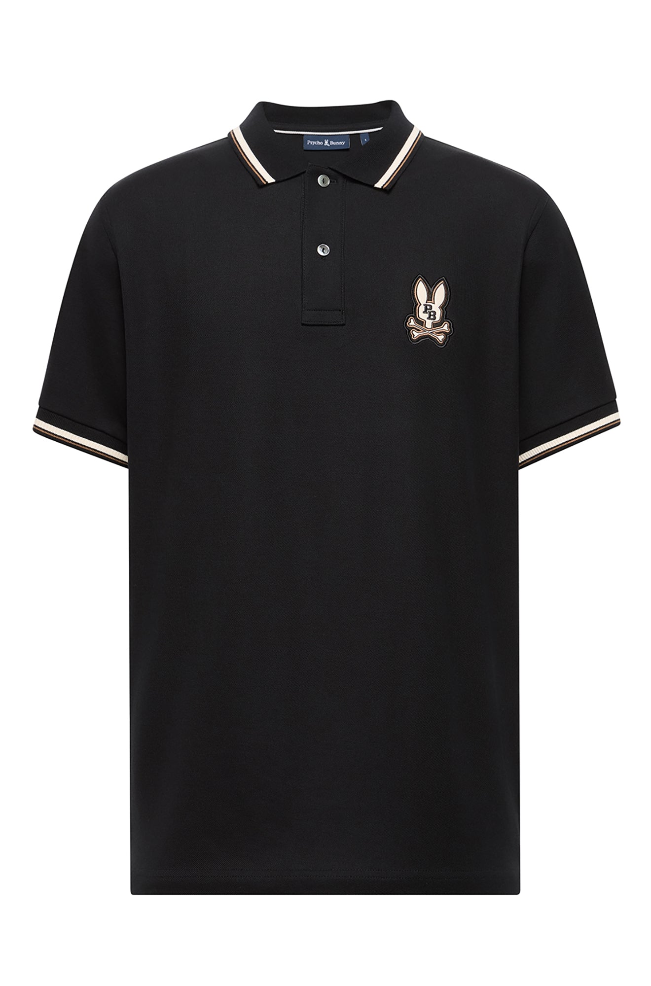 Polo sport pour homme par Psycho Bunny | MT0100044 Noir | Boutique Vvög, vêtements mode pour homme et femme