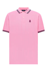 Polo pour homme par Psycho Bunny | MT0100127 Rose Bégonia | Boutique Vvög, vêtements mode pour homme et homme