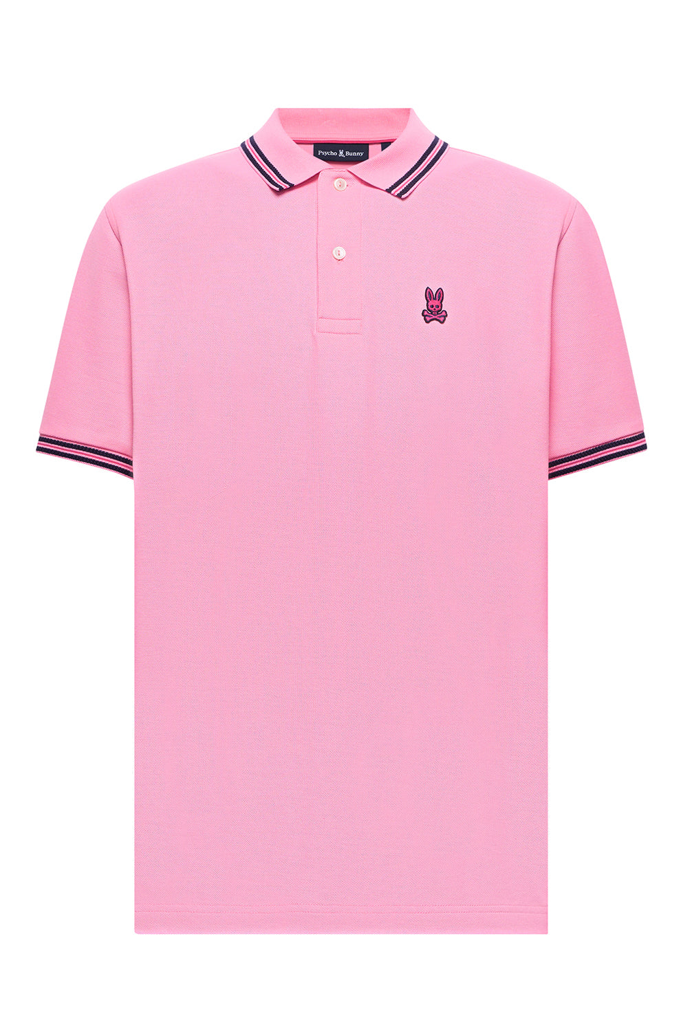 Polo pour homme par Psycho Bunny | MT0100127 Rose Bégonia | Boutique Vvög, vêtements mode pour homme et homme