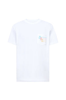 T-shirt à poche brodée pour homme par Psycho Bunny | MT0200020 Blanc | Boutique Vvög, vêtements mode pour homme et femme