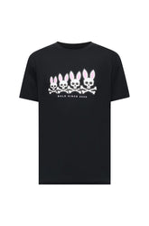 T-shirt à motif lapin dégradé pour homme par Psycho Bunny | MT0200029 Noir | Boutique Vvög, vêtements mode pour homme et femme