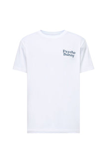 T-shirt à motif mot-symbole pour homme par Psycho Bunny | MT0200030 Blanc | Boutique Vvög, vêtements mode pour homme et femme