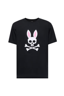 T-shirt à motif lapin pour homme par Psycho Bunny | MT0200031 Noir | Boutique Vvög, vêtements mode pour homme et femme