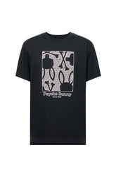 T-shirt graphique pour homme par Psycho Bunny | MT0200034 Noir | Boutique Vvög, vêtements mode pour homme et femme
