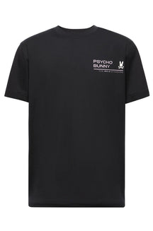 T-Shirt pour homme par Psycho Bunny | MT0200064 Noir | Boutique Vvög, vêtements mode pour homme et femme