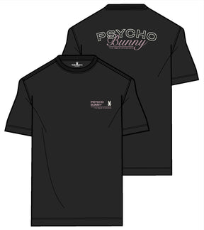 T-Shirt pour homme par Psycho Bunny | MT0200064 Noir | Boutique Vvög, vêtements mode pour homme et femme