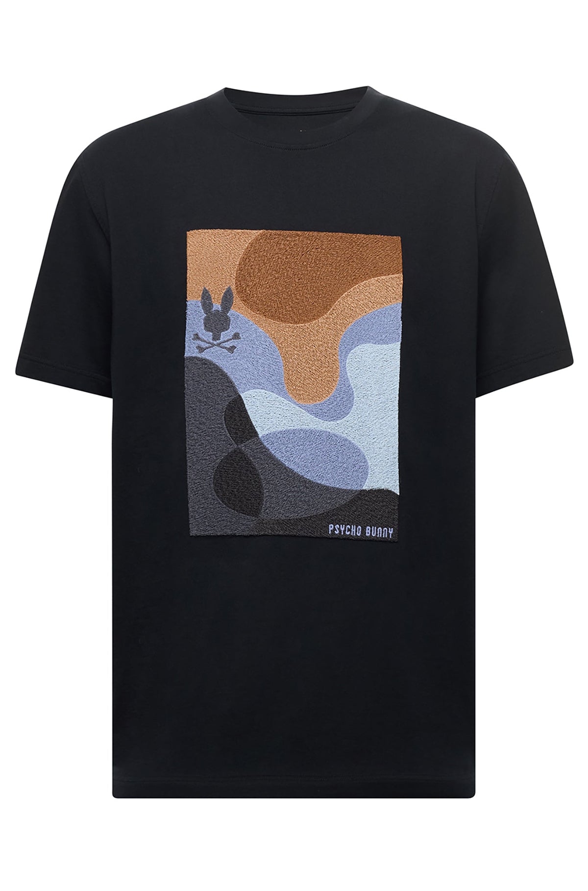 T-Shirt pour homme par Psycho Bunny | MT0200076 Noir | Boutique Vvög, vêtements mode pour homme et femme