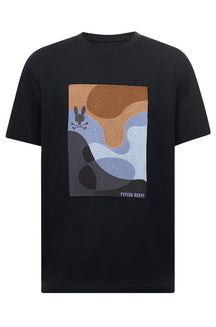 T-Shirt pour homme par Psycho Bunny | MT0200076 Noir | Boutique Vvög, vêtements mode pour homme et femme