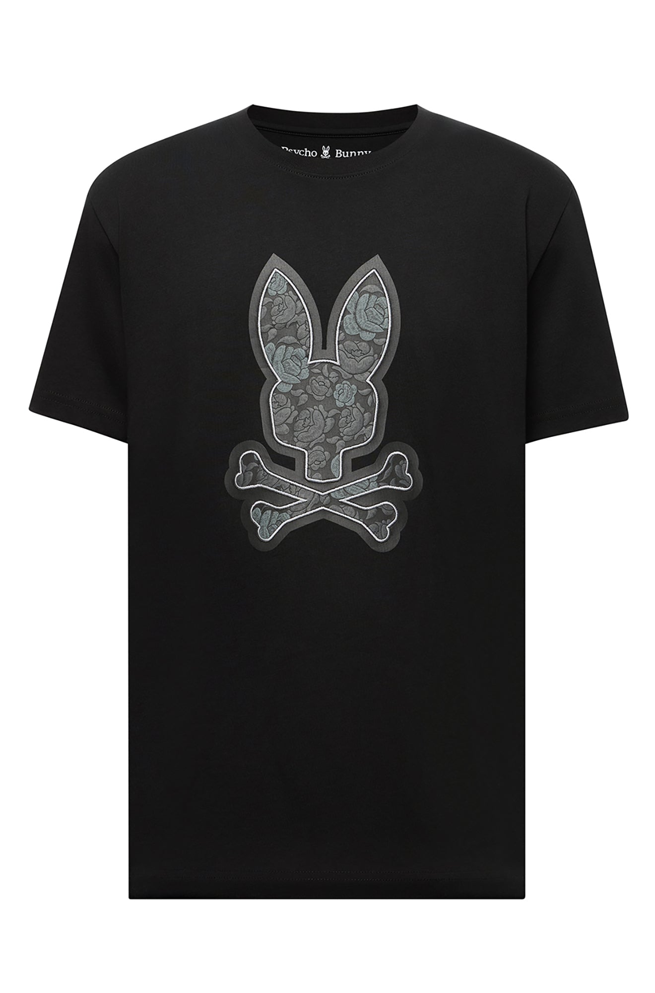 T-Shirt pour homme par Psycho Bunny | MT0200101 Noir | Boutique Vvög, vêtements mode pour homme et femme