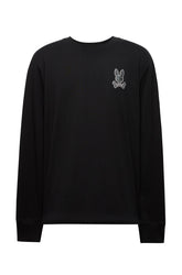 Chandail manches longues pour homme par Psycho Bunny | MT0200103 Noir | Boutique Vvög, vêtements mode pour homme et femme