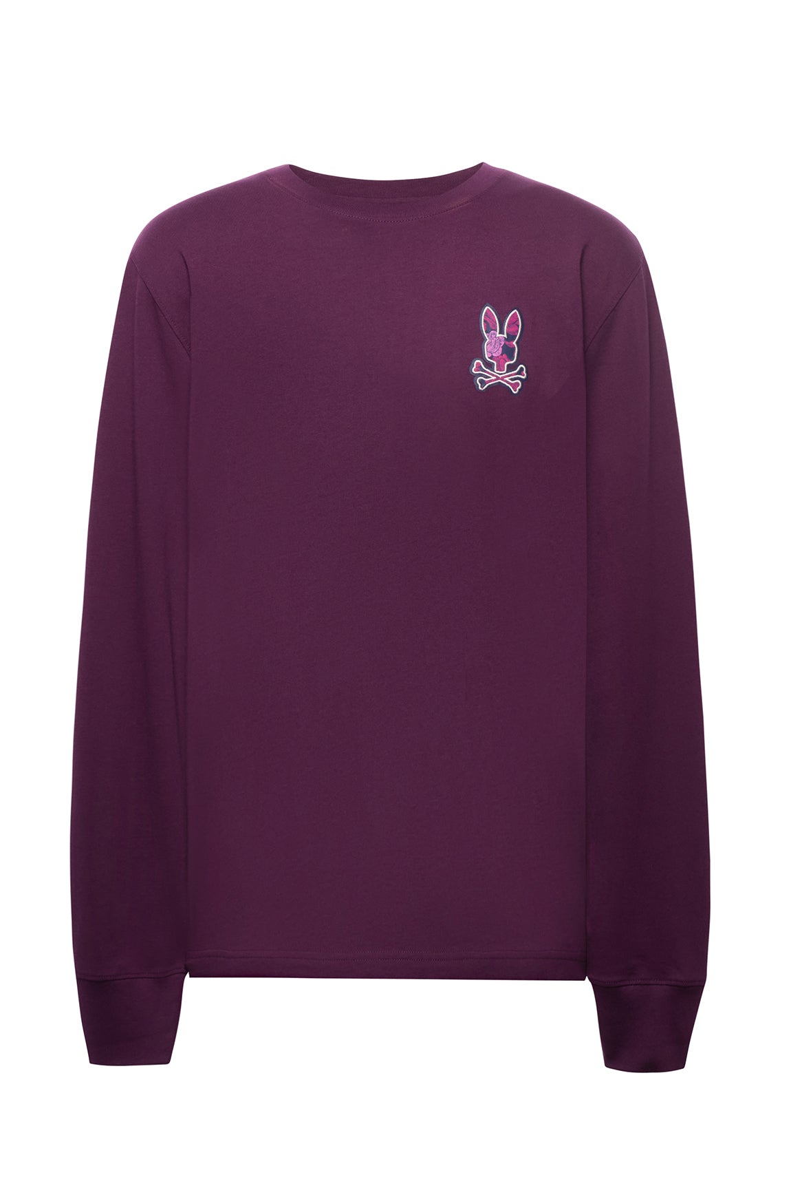 Chandail manches longues pour homme par Psycho Bunny | MT0200103 Violet puissant | Boutique Vvög, vêtements mode pour homme et femme