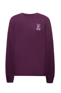 Chandail manches longues pour homme par Psycho Bunny | MT0200103 Violet puissant | Boutique Vvög, vêtements mode pour homme et femme