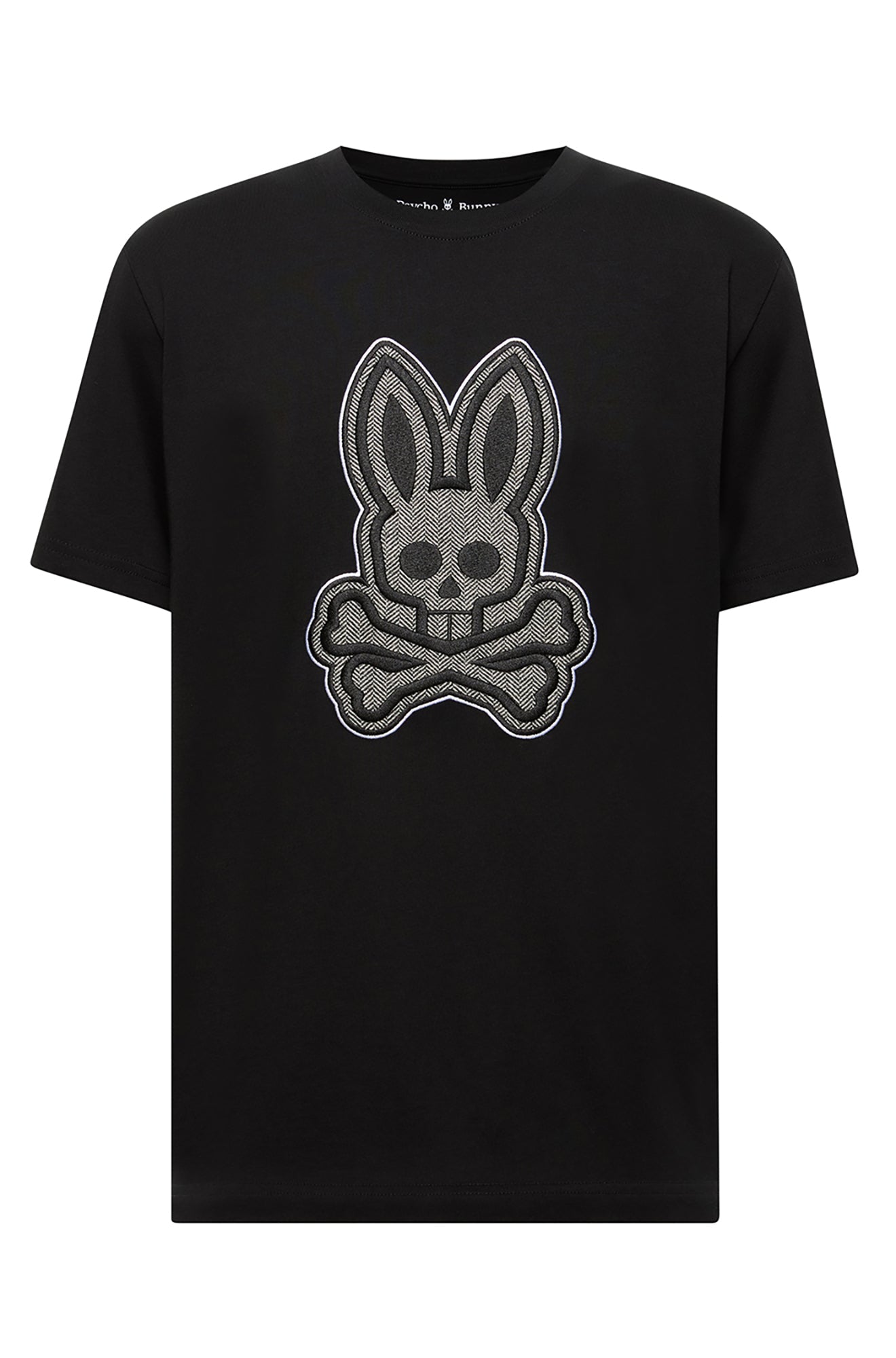 T-Shirt pour homme par Psycho Bunny | MT0200129 Noir | Boutique Vvög, vêtements mode pour homme et femme