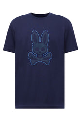T-Shirt pour homme par Psycho Bunny | MT0200135 Bleu Soir | Boutique Vvög, vêtements mode pour homme et femme