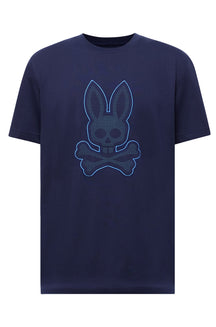 T-Shirt pour homme par Psycho Bunny | MT0200135 Bleu Soir | Boutique Vvög, vêtements mode pour homme et femme