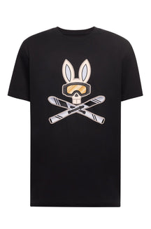 T-Shirt pour homme par Psycho Bunny | MT0200148 Noir | Boutique Vvög, vêtements mode pour homme et femme