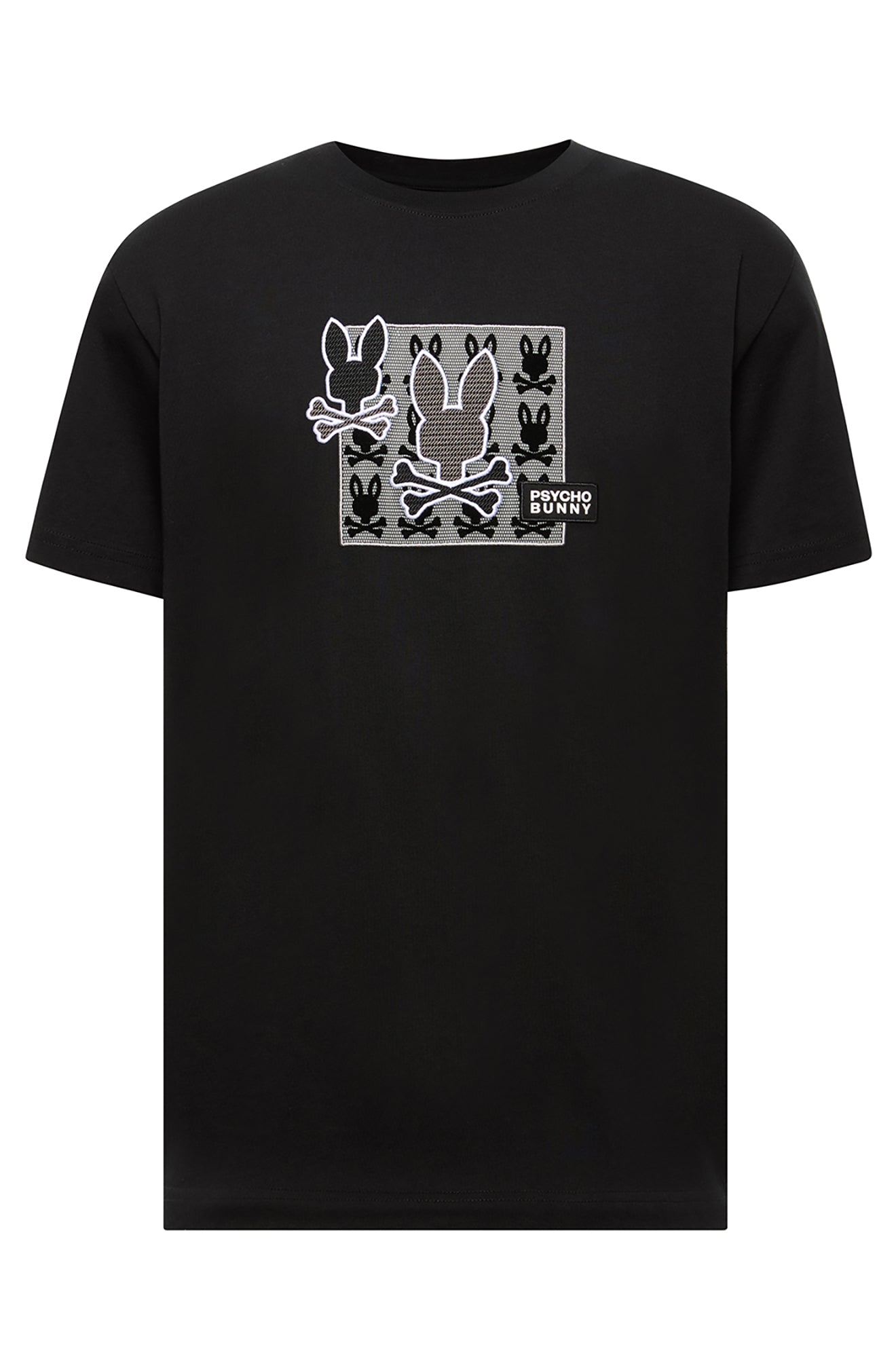 T-Shirt pour homme par Psycho Bunny | MT0200165 Noir | Boutique Vvög, vêtements mode pour homme et femme